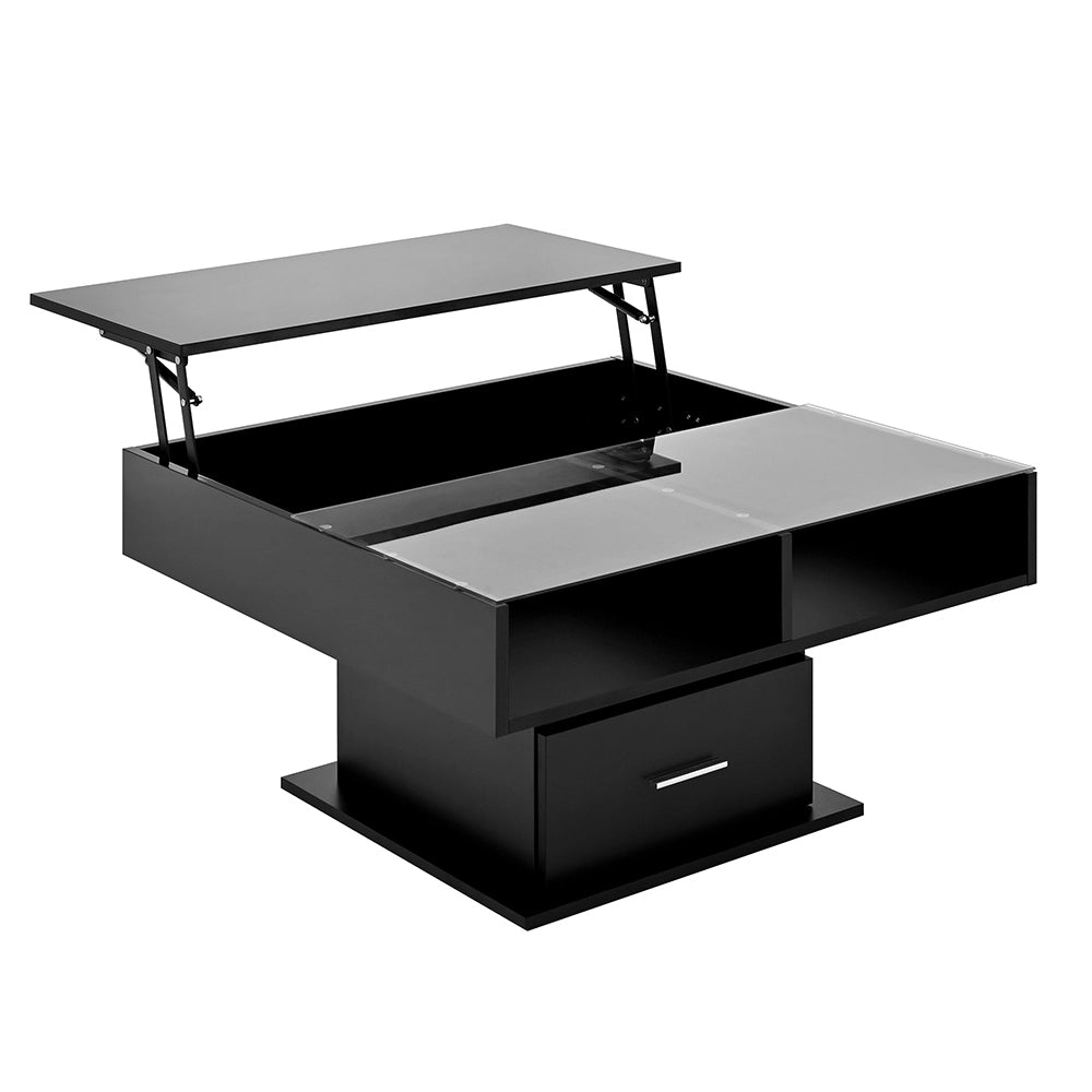 Tavolino-Xylo-Regolabile LED con spazio di archiviazione