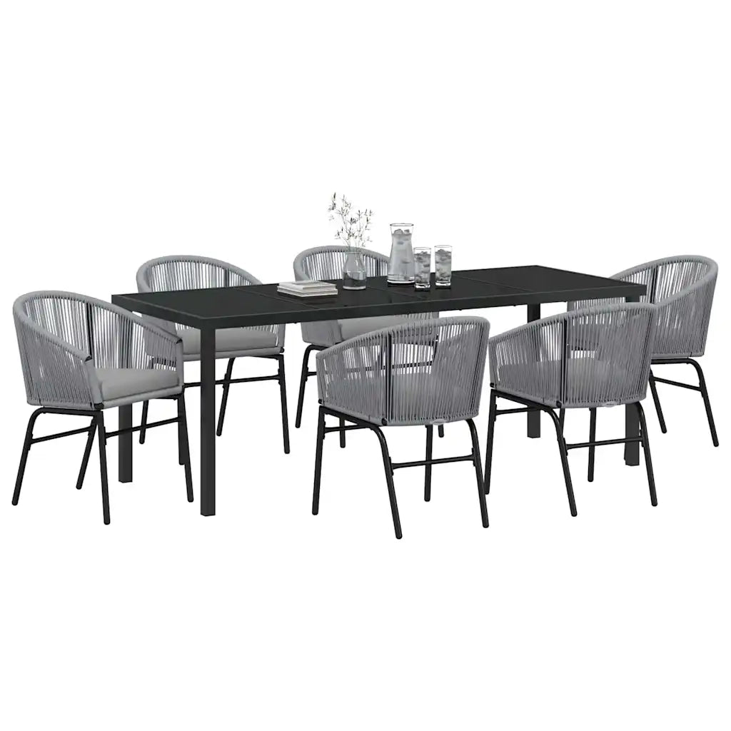 Set da Pranzo per Giardino 7 pcs Antracite 3379364
