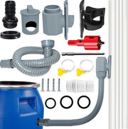 Raccoglitore di Acqua di Pioggia per Tubi Quadrati 60-80 mm con Accessori di Montaggio - Scarico per Coperture fino a 80 m²