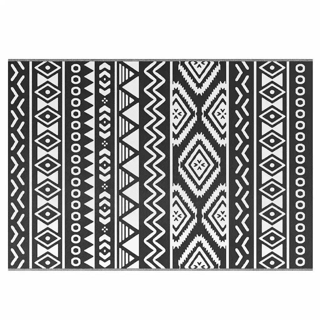 Tappeto da Esterni Nero 160x230 cm in PP cod mxl 77208