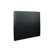 Testiera in tessuto bouclé nero liscio L140 cm