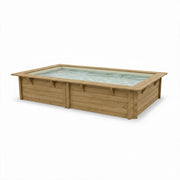 Piscina In Legno Northwood 200 - 2,00 X 4,00 H1,26 M - Liner Beige
