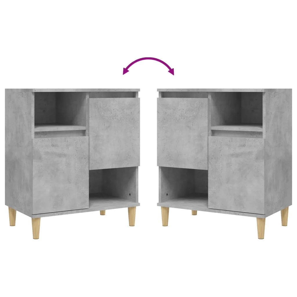 Credenza Grigio Cemento 60x35x70 cm in Legno Multistrato 821144