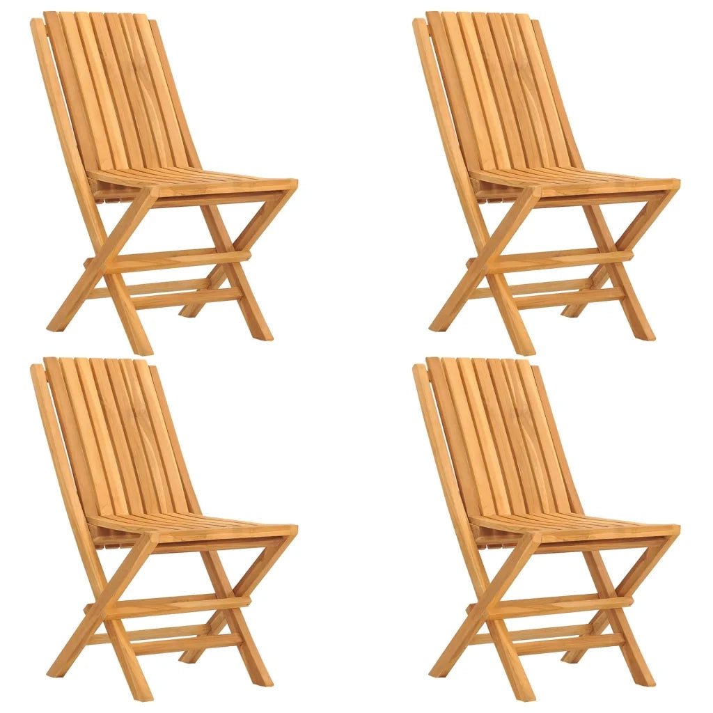 Set da Pranzo per Giardino 5 pz in Legno Massello di Teak 3155027