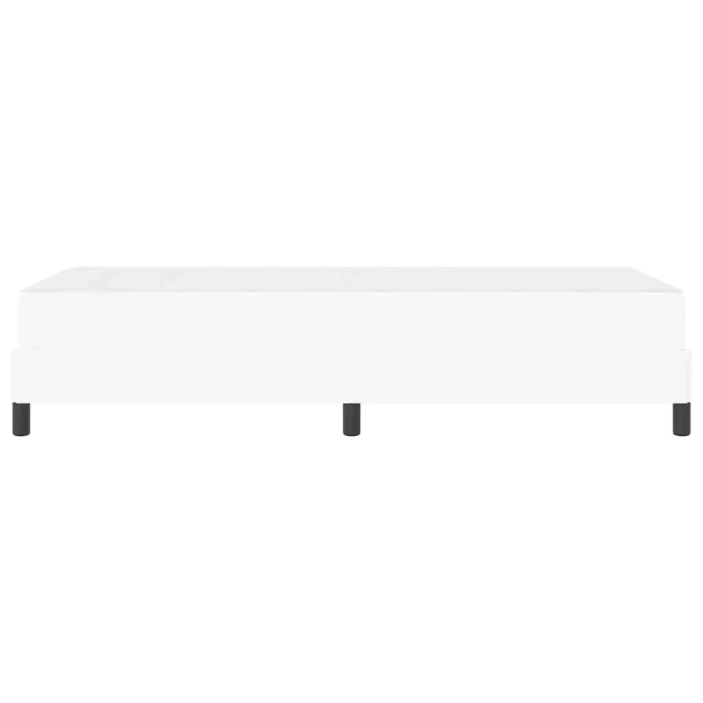 vidaXL Letto con materasso Bianco Puro 90 x 200 cm Pelle sintetica