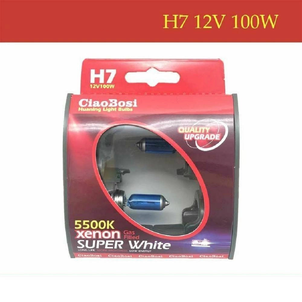 Trade Shop - Coppia Lampadine Lampade Auto Moto Xenon H7 12v 100w 5500k C-6277 -