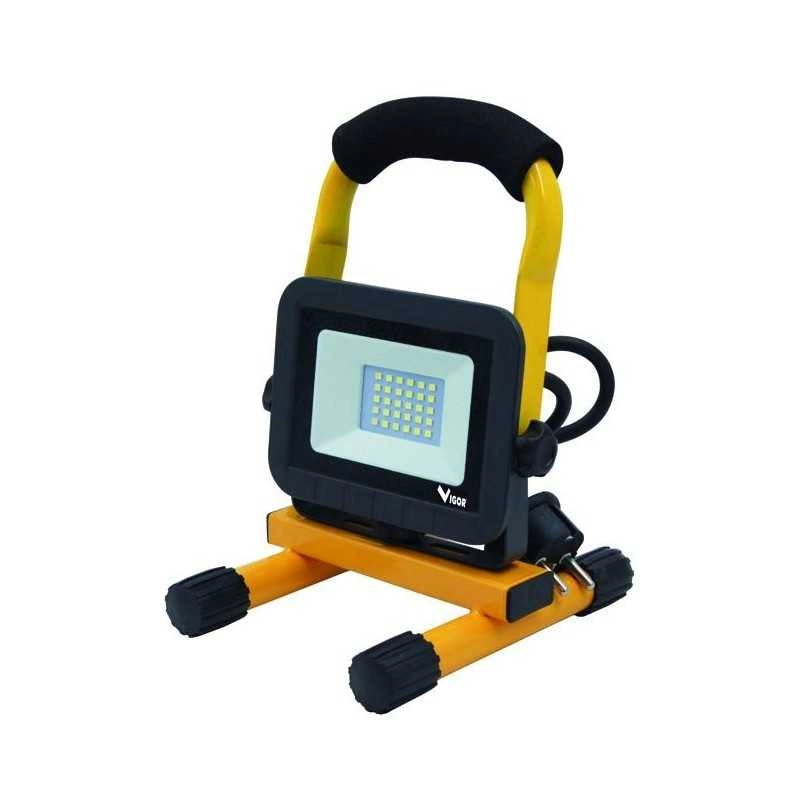 Proiettore Led Vigor Worky-20 Supporto Cavo+Spina 20W-1500Lm