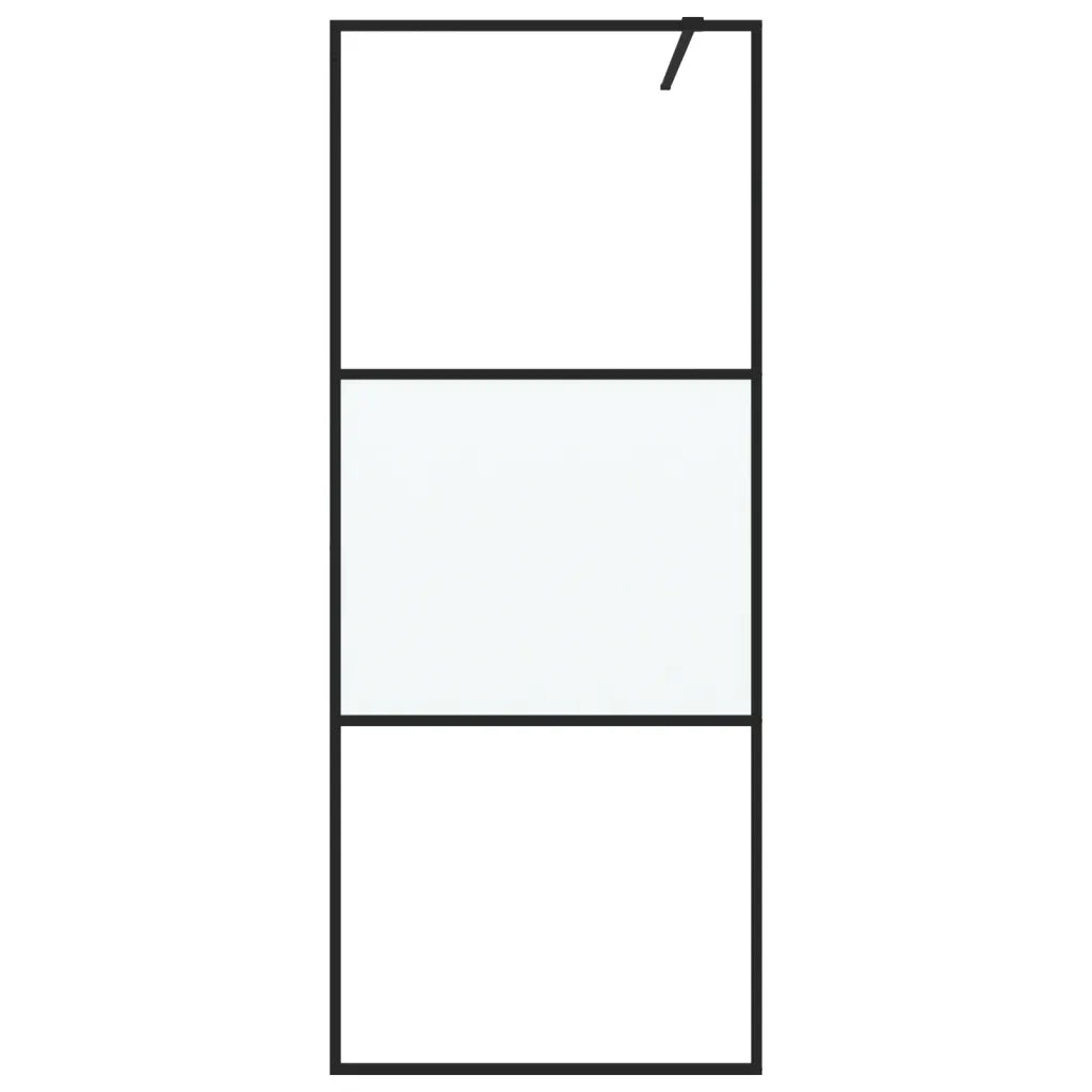 Parete Doccia Walk in 80x195 cm Vetro Semi Smerigliato ESG cod mxl 45661