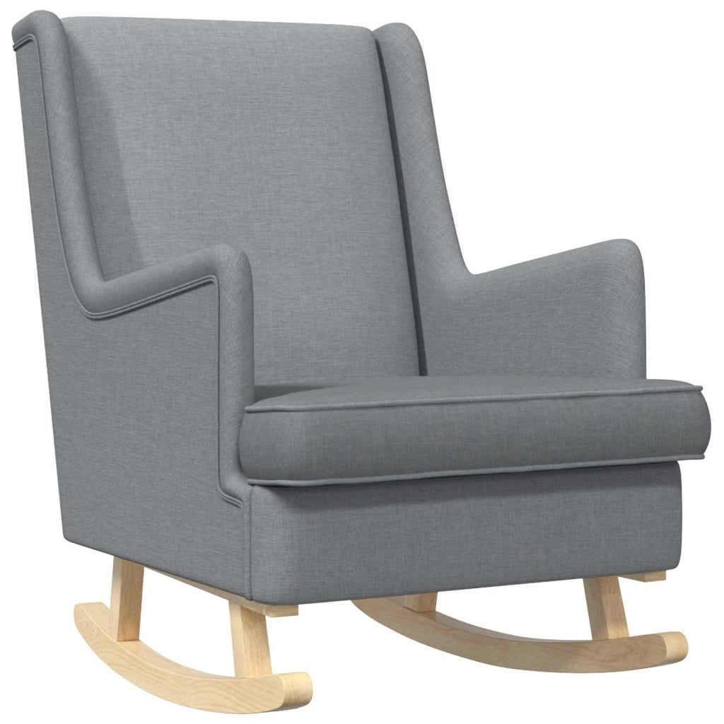 Sedia a dondolo Grigio chiaro 62 x 80 x 85 cm Tessuto CFW9077645