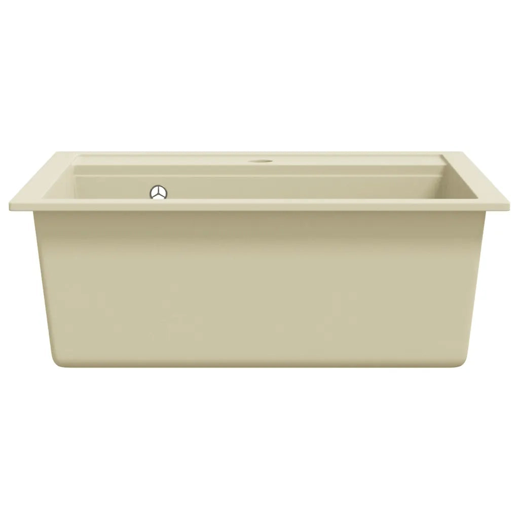 Lavello da Cucina in Granito Vasca Singola Beige CFW1517081
