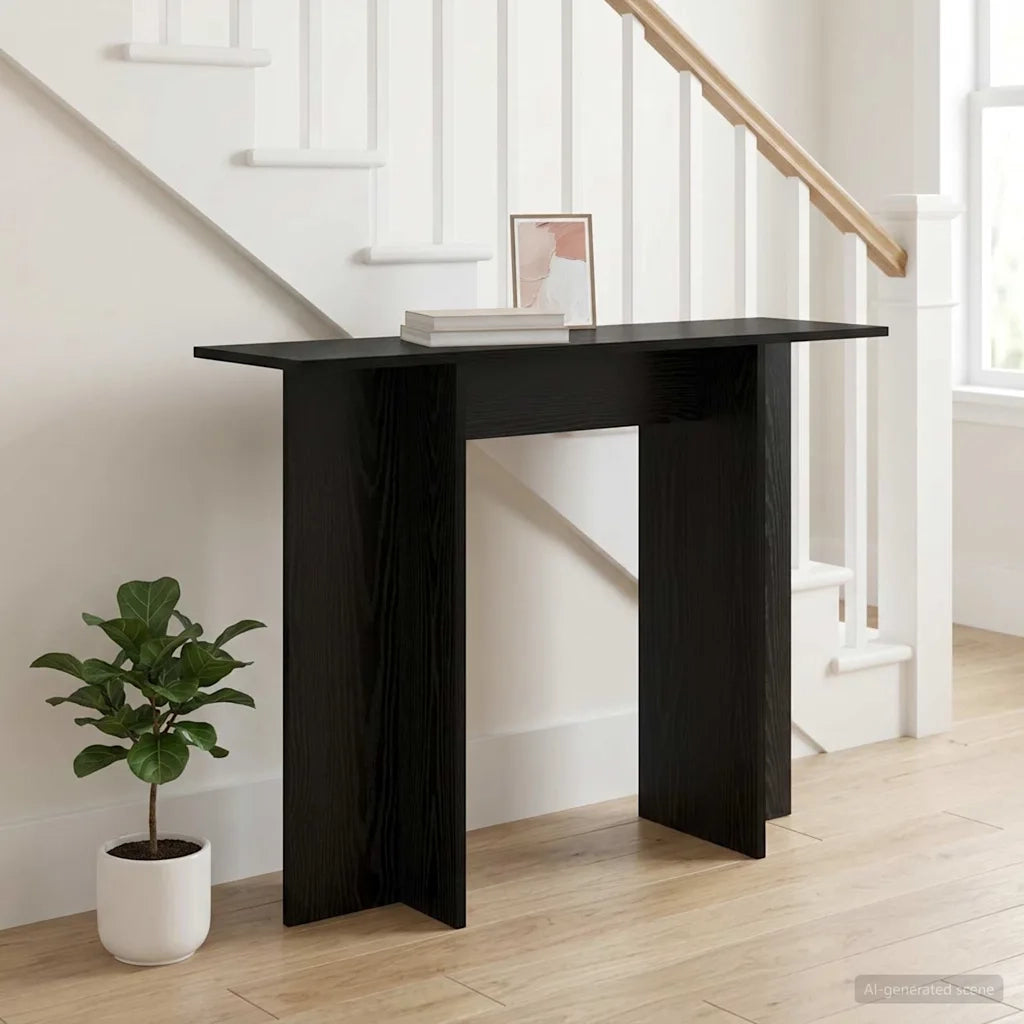 Tavolo consolle Rovere Nero 100 x 30 x 75 cm 8001168