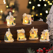 Set di 6 mini case di Natale in cera bianca, materiali per hobby per decorare le finestre, regali di Natale per bambini 

Specifica: 6 pz, materiale: cera bianca