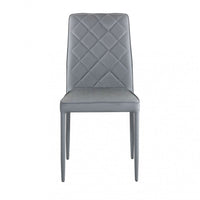 Sedia Blossom 41x50x91 h cm in Similpelle Grigio chiaro