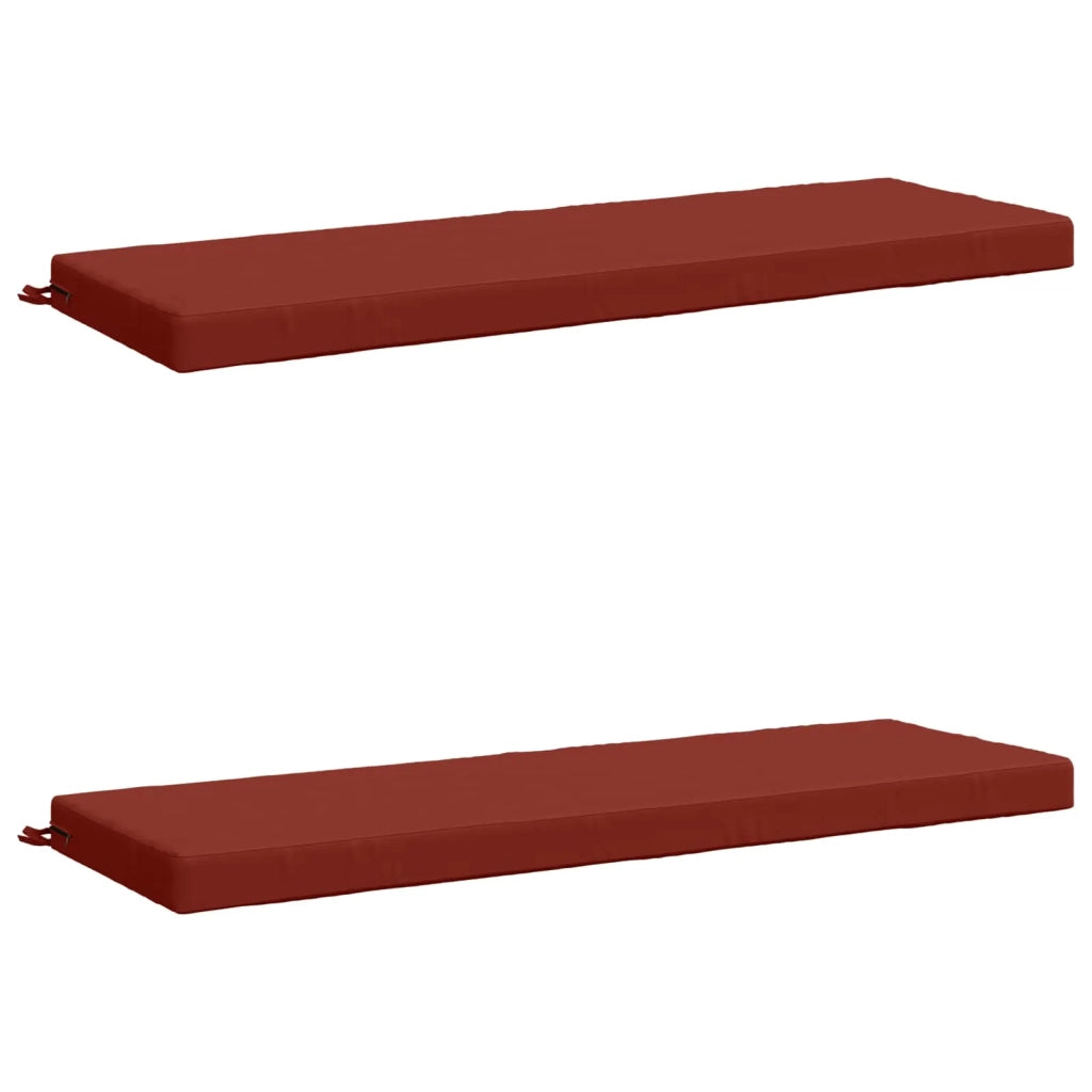 Cuscini per Panchina a 2 Pezzi SOEST 2 pz 100% Poliestere Rosso 950315