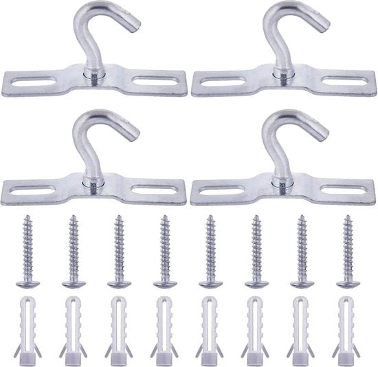 Set di 4 chiodi per soffitto per piante, lampioni, vasi, tazze - Metallo - Contenuto HTML.