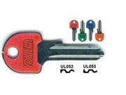CHIAVI PER CILINDRI UNIVERSAL 4 SPINE GRANDI- - UL053SLSL SX slim fluo colori assort. testa L - 100 pezzi SILCA