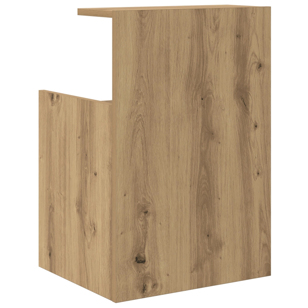 Comodino Rovere Artigianale 40x35x60 cm Legno Ing.