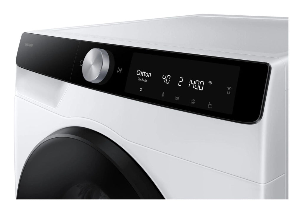 Samsung WD11DG6B85BKU3 Lavasciuga a carica frontale 11-6 kg 1400 rpm Classe a (lavaggio) - D (lavaggio + asciugatura) AI Control Ecodosatore Vapore Igienizzante Wi-Fi (85x60x60 cm) Bianco