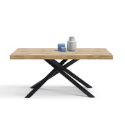 Tavolo consolle allungabile 160x90 CASSIOPEA 2 allungabile fino a 240 cm colore Rovere Rustico, 100% MADE IN ITALY, design moderno ideale per sala da pranzo, cucina e soggiorno