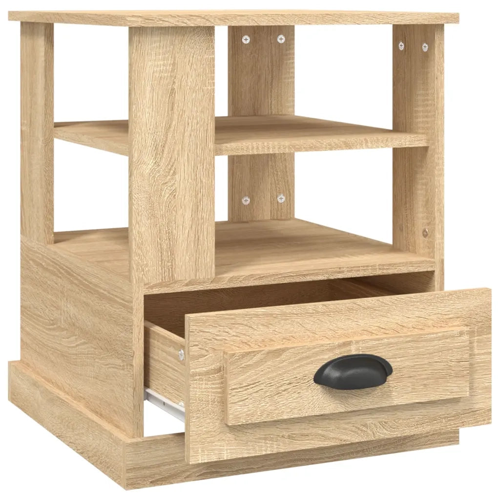 vidaXL Tavolino Rovere Sonoma 50x50x60 cm in Legno Multistrato