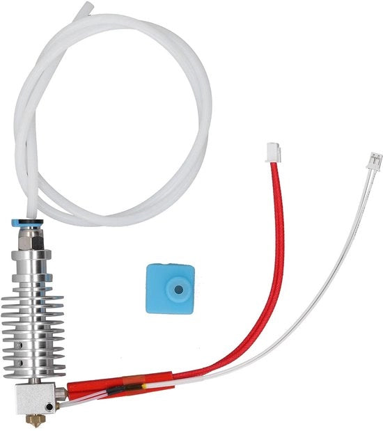 Kit di sostituzione hotend per stampante 3D - 0,4 mm disco di ottone - copertura in silicone - metallo - pronto all'uso