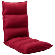 Sedia a Sdraio da Terra Pieghevole Rosso Vino in Tessuto cod mxl 67318