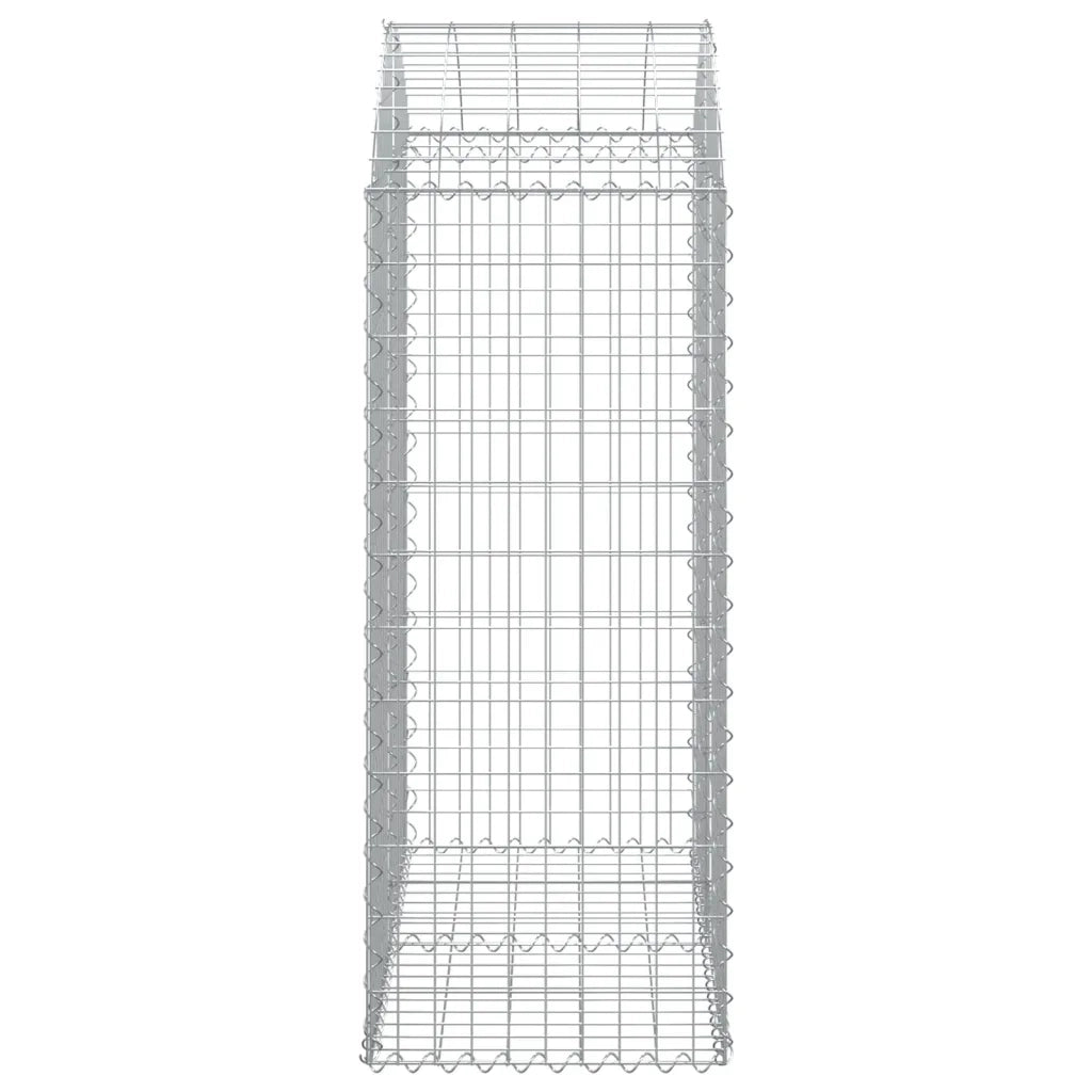 Cesto Gabbione ad Arco 100x50x120/140 cm Ferro Zincato