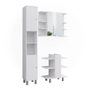 Vicco Set di mobili da bagno Bianco 3 parti