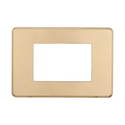 Placca Slim Sottile 3P Serie Moon Colore Oro Compatibile Con Bticino Axolute Air