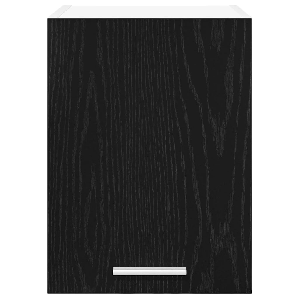 Armadio pensile 2 pcs Rovere Nero e Bianco 30 x 31 x 40 cm