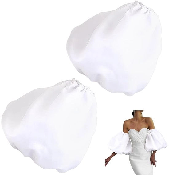 Accessori per costumi - Maniche antiscivolo - Tulle soffice - 18 cm di lunghezza - Senza prurito o rigidità - Maniche rimovibili