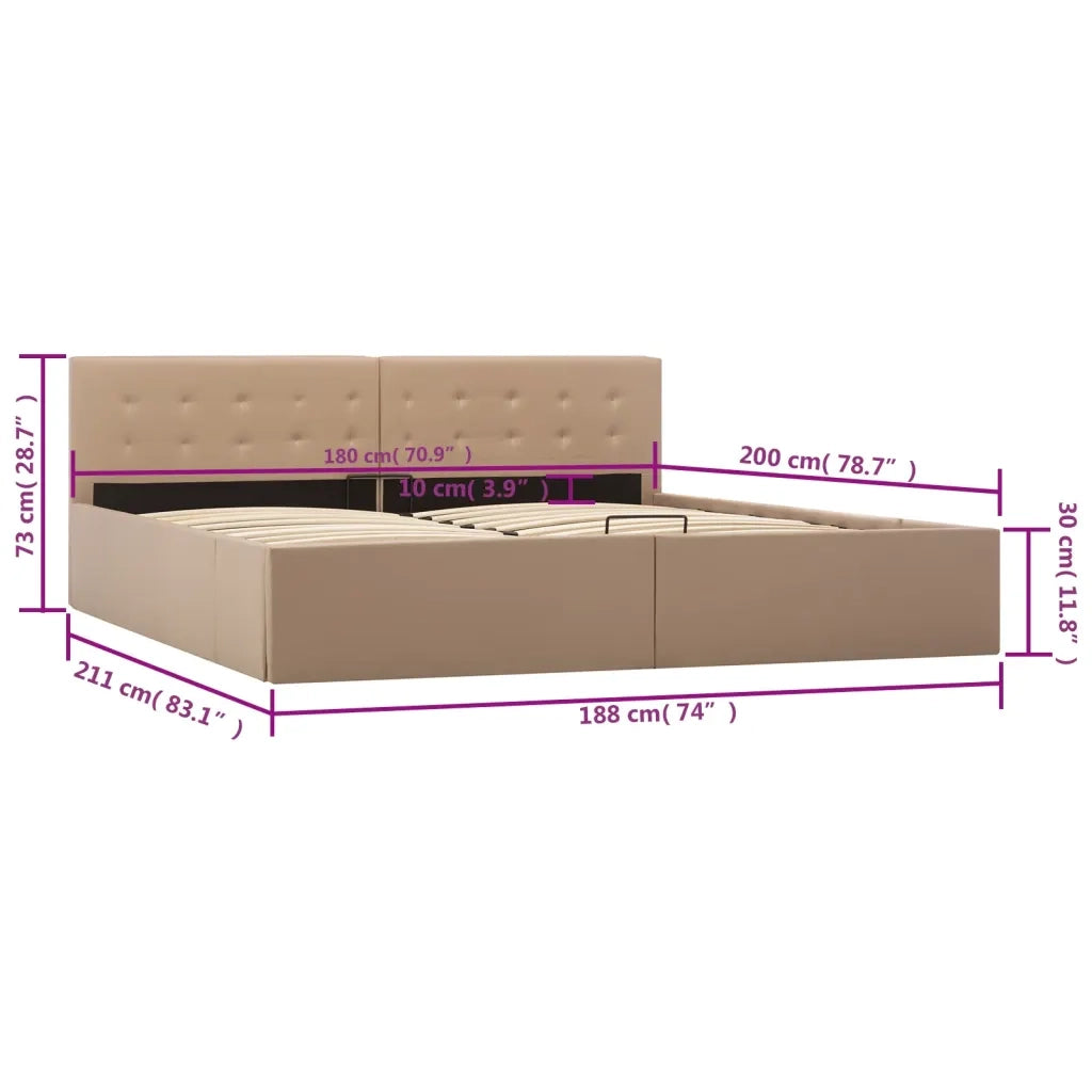 Giroletto Idraulico Cappuccino Similpelle 180x200cm 285533