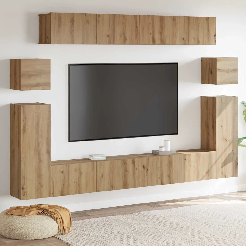 Unità TV 4 pcs Rovere artigianale Legno multistrato 3393392