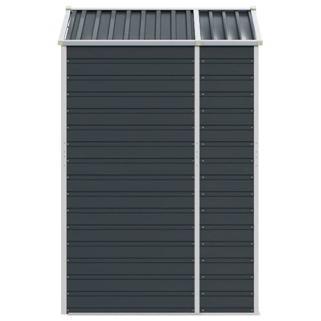 Casetta da giardino cabina ripostiglio casetta da esterno robusta casetta per attrezzi 191 x 130 x 198 cm acciaio zincato antracite 02_0022183