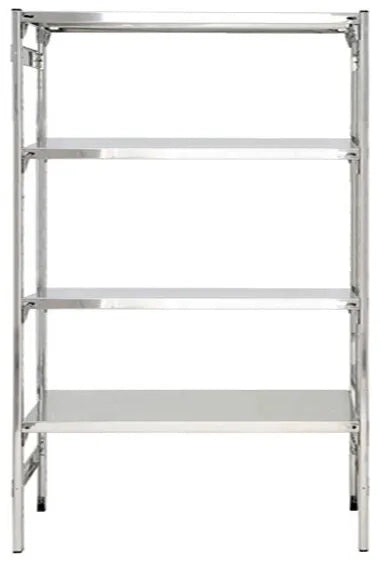 Scaffalatura in acciaio con ripiani lisci ad incastro cm. 110x30x180h