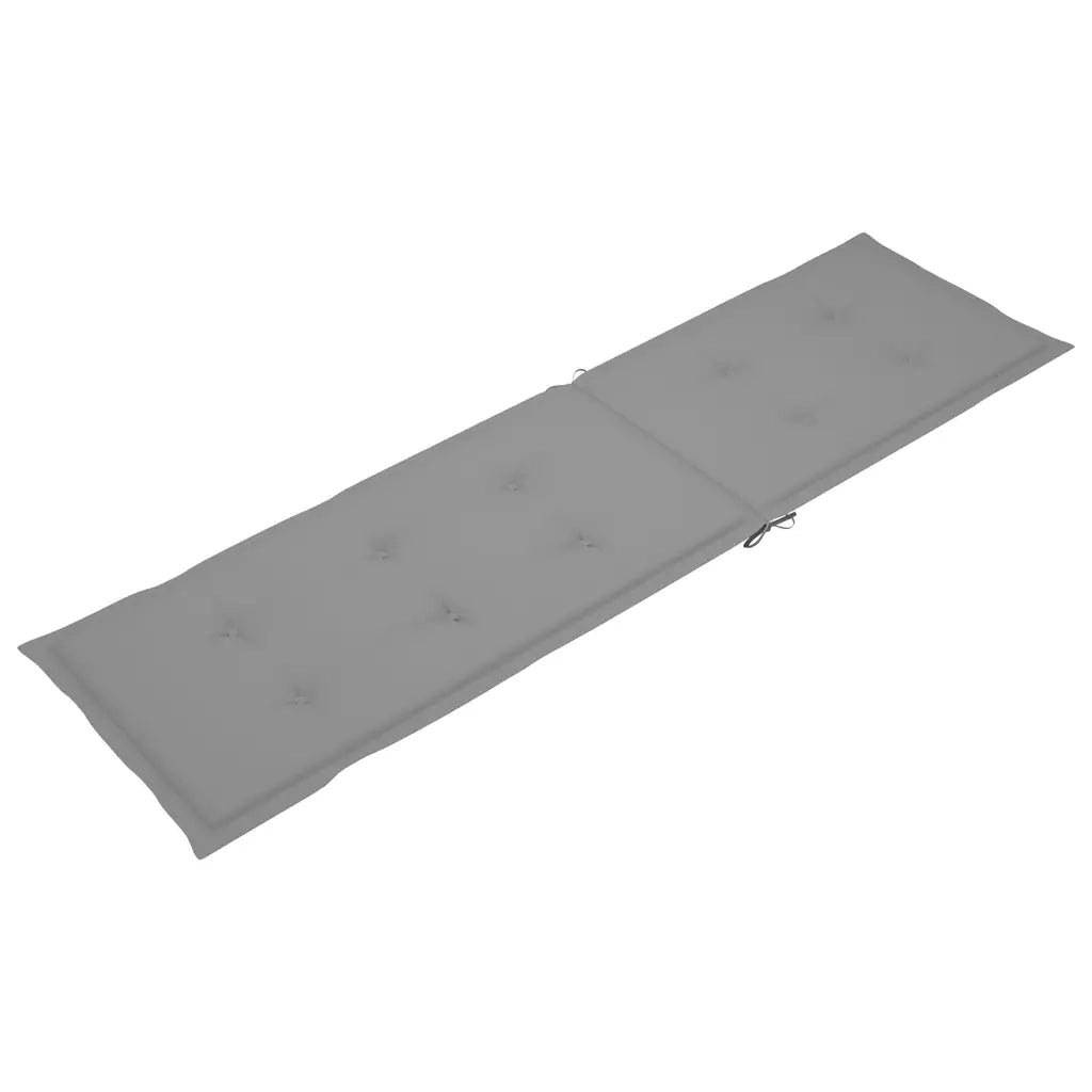 Sdraio da Esterni con Poggiapiedi e Cuscino Massello d'Acacia cod mxl 74039