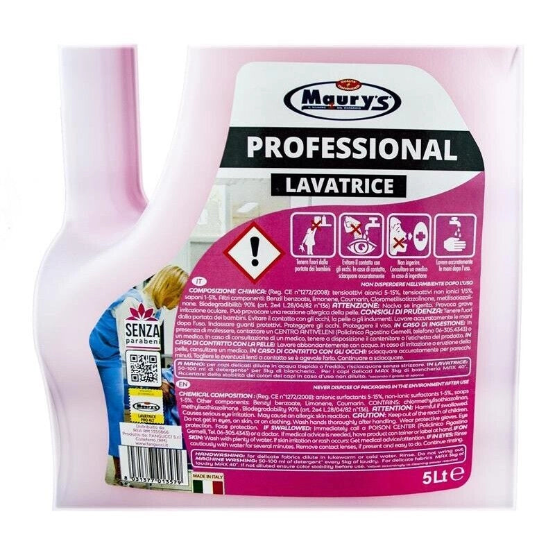 MAURY'S PROFESSIONAL 5LT DETERGENTE LAVATRICE FIORI DI LOTO
