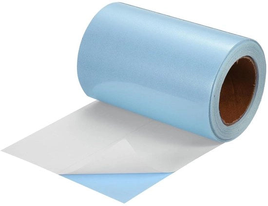 Nastro adesivo autoadesivo 10,24 x 80 cm - Celeste - Telaio di riparazione per piastrelle, porte, riparazione del pavimento