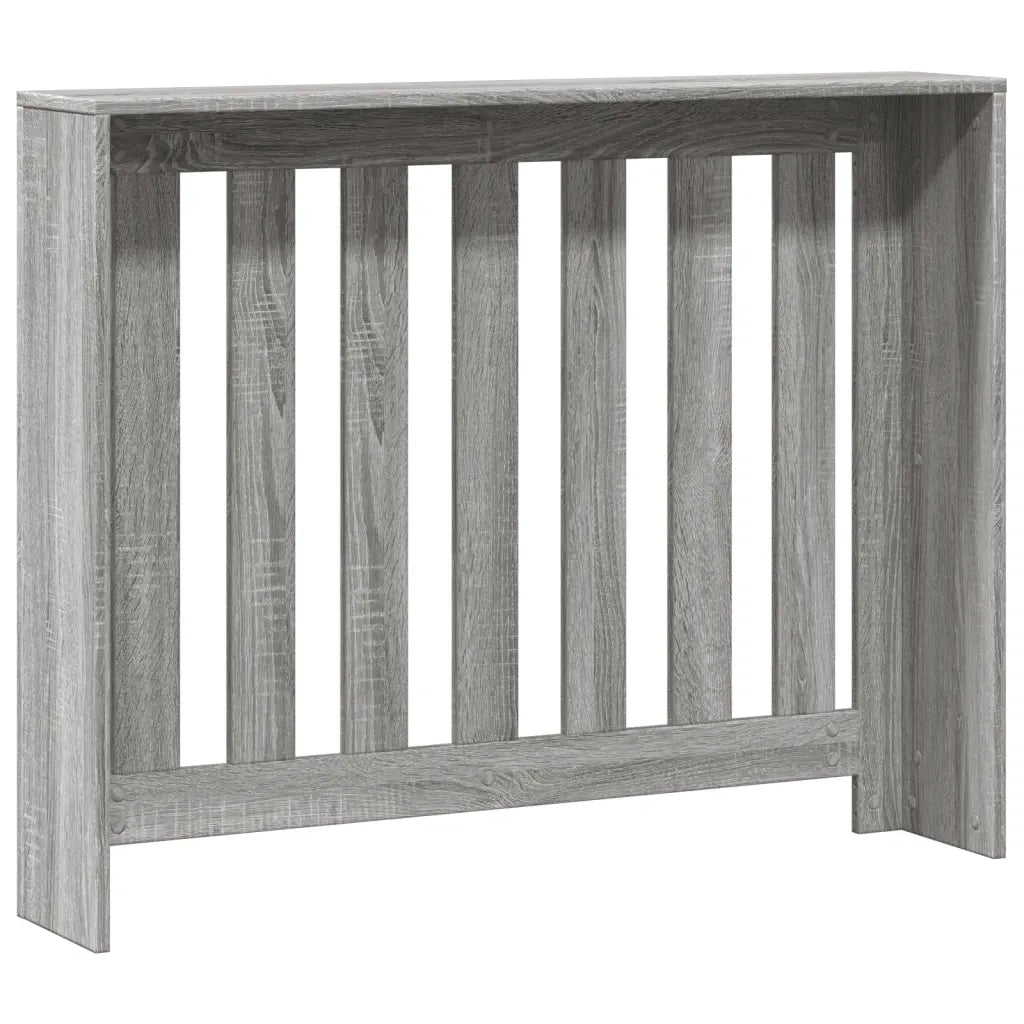vidaXL Copertura Termosifone Grigio Sonoma 104x20x82 Legno Multistrato