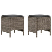 Poggiapiedi da Giardino 2 Pezzo Grigio e Grigio Scuro CFW7142272