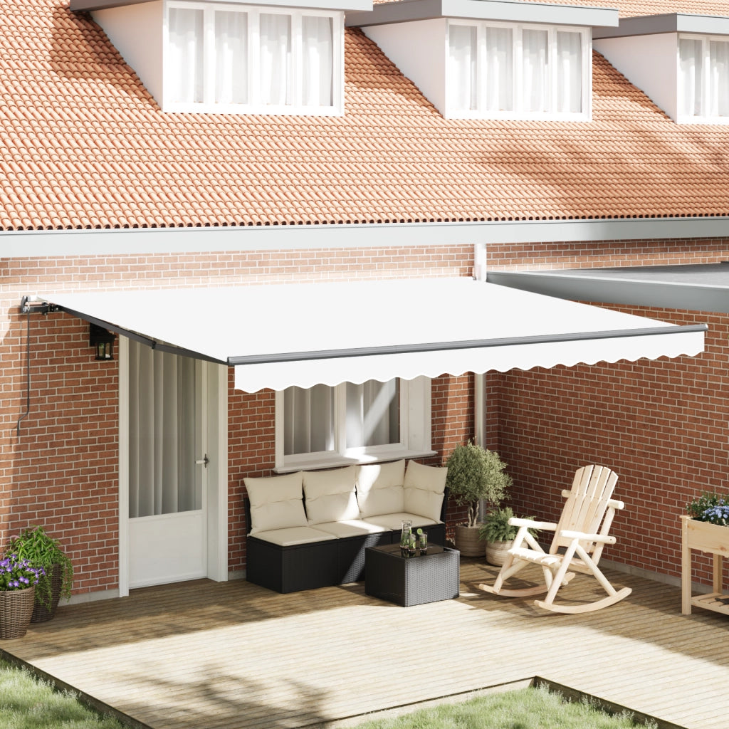 Tenda Retrattile Manuale Bianca 450x300 cm
