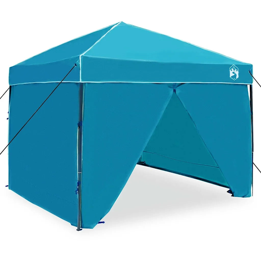 Tenda Gazebo-Tenda da festa Blu 243 x 243 x 251 cm Tessuto 351477