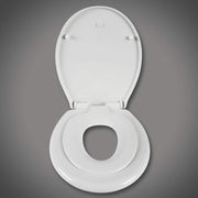 Sedile WC sedile WC per bambini sedile WC per famiglie con meccanismo di chiusura ammortizzata bianco 19_0000680