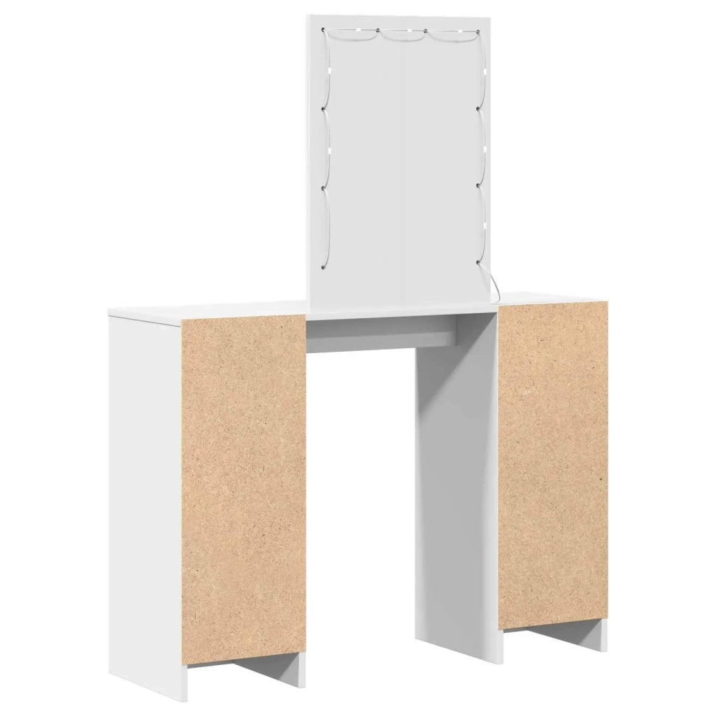 Tavolo da Trucco Bianco 102 x 33 x 135 cm Legno multistrato 865181