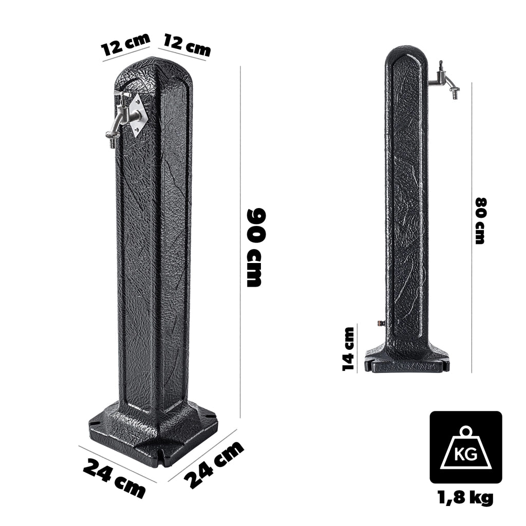 Rubinetto da giardino KADAX, palo, idrante, autocisterna, rubinetto dell'acqua, valvola, punto di erogazione dell'acqua