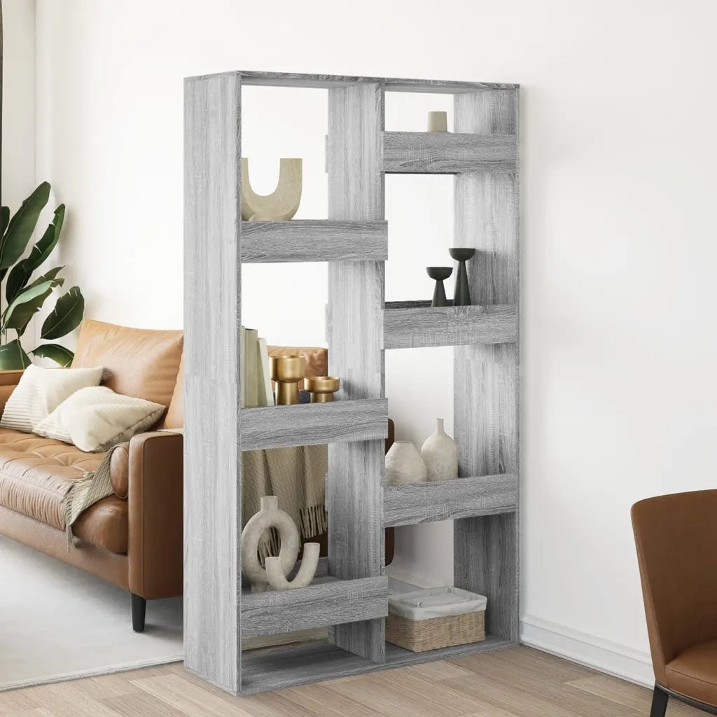 Divisorio Ambienti | Divider per stanze | Paravento Grigio Sonoma 100x33x175 cm in Truciolato