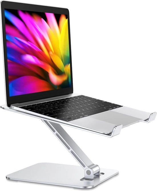Stand per laptop con regolazione antiscivolo in alluminio per dispositivi da 10 a 16 pollici