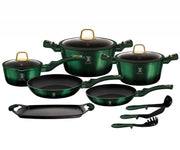 Berlinger haus BH-6066 EMERALD Set di pentole antiaderenti in titanio