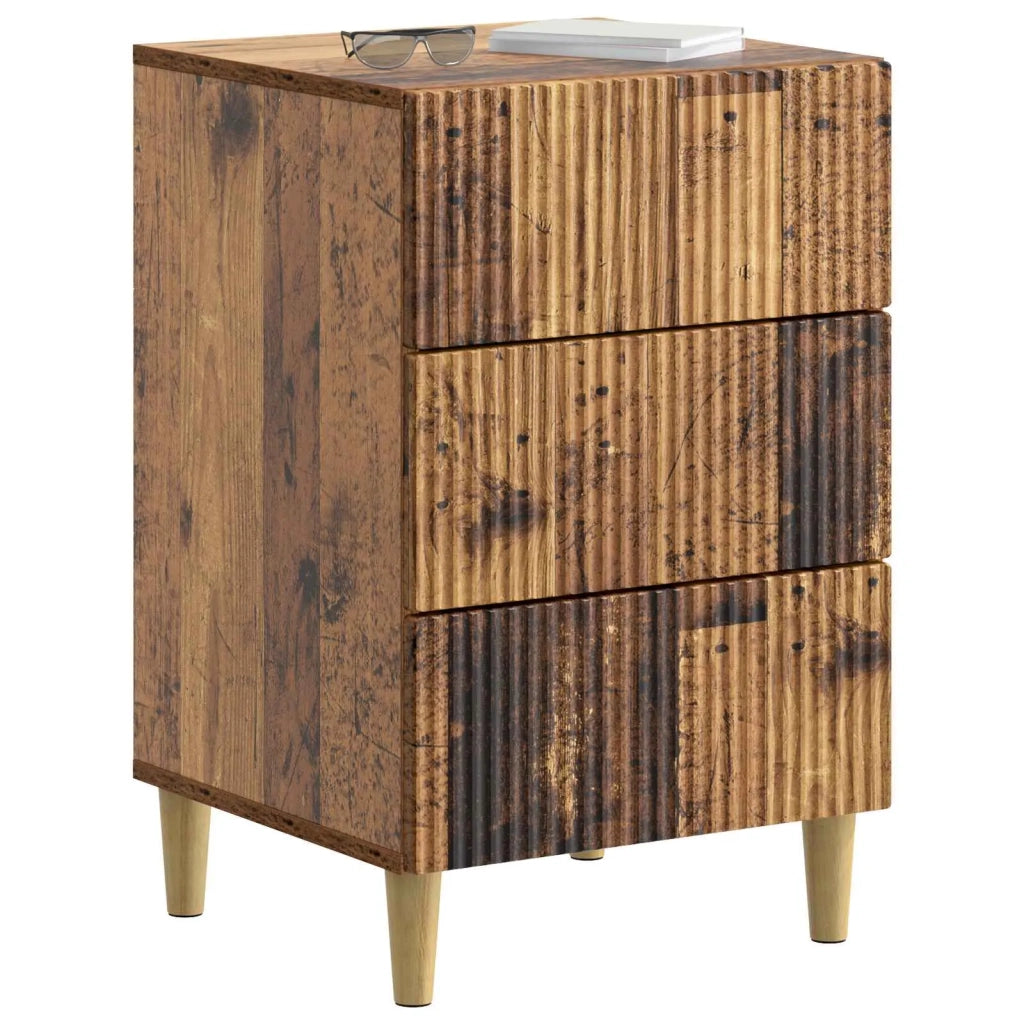 Armadio da Notte con cassetto Legno antico 43 x 41 x 66,5 cm 894563
