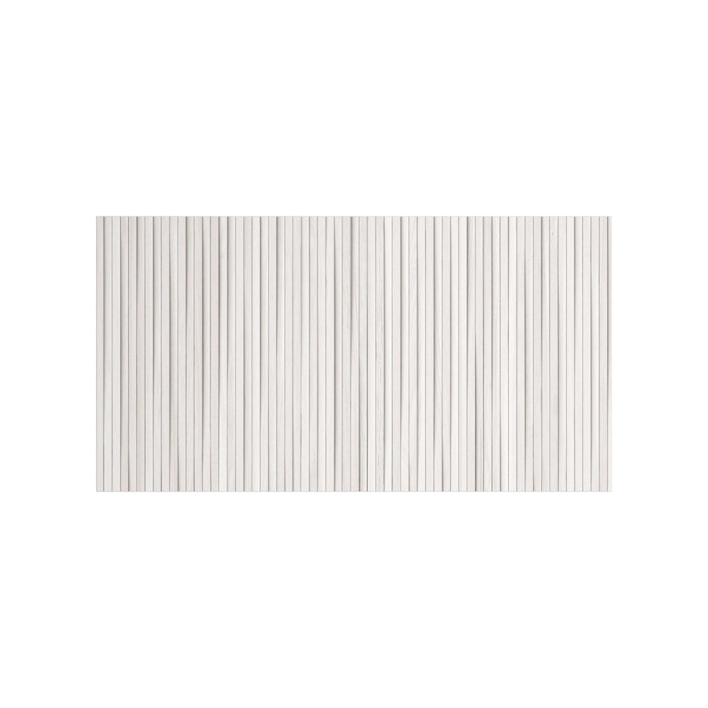Testiera per letto Herdasa 90cm bianco stampa doghe bianche 67x100x3